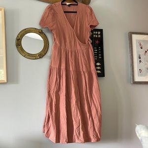 Universal Threads gauze wrap dress. Medium.
